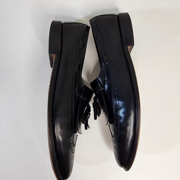 Allen Edmonds Arlington Black Leather Kiltie Tassel Loafers Size 13 AA - Picture 4 of 13
